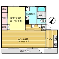 MIDハイツ駒見の物件間取画像